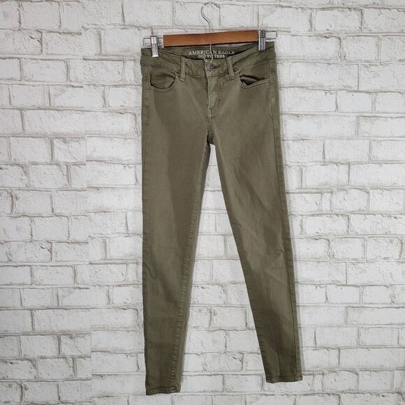 AEO green jeggings - Picture 1 of 12
